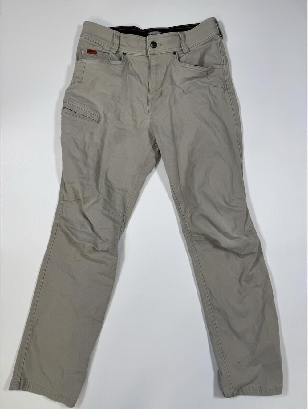 BRUNT Men's Torra Canvas Construction Work Pants Beige Khaki Cotton 30X30